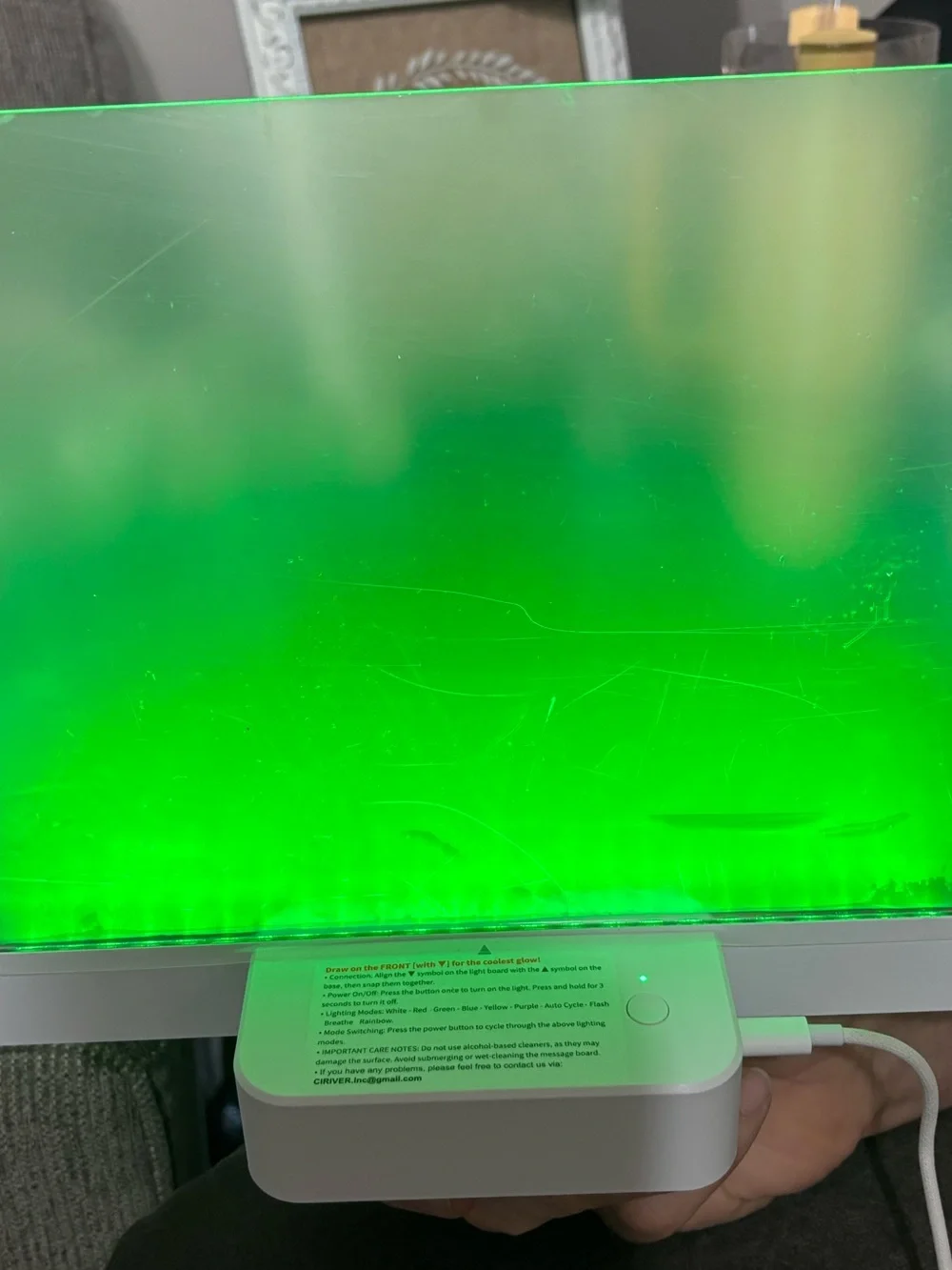 Rechargeable LED Note board with 6 colors 069
